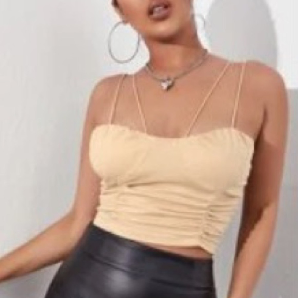Shein strappy crop top in size Medium.